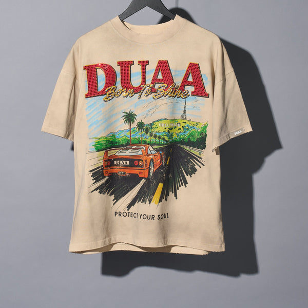 DUAA HOLLY Hollywood Tee Shirt NUDE