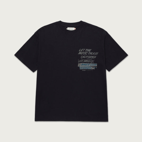 HONOR THE GIFT HTG240396 Music Language Tee BLACK / S Designers Closet