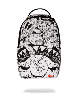 SPRAYGROUND 910B6852NSZ-1 DOODLE KING BACKPACK HEAVY SHARKMOUTH DOODLE Dlxsv Designers Closet