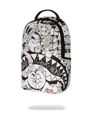 SPRAYGROUND 910B6852NSZ-1 DOODLE KING BACKPACK HEAVY SHARKMOUTH DOODLE Dlxsv Designers Closet