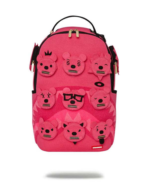 SPRAYGROUND 910B6822NSZ-1 BEAR MOB BACKPACK MINI BEAR POCKETS Dlx Designers Closet