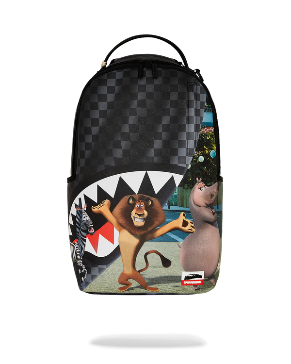 SPRAYGROUND 910B7790NSZ-1 MADAGASCAR ESCAPE TO THE CITY BACKPACK MADAGASCAR NYC Reveal