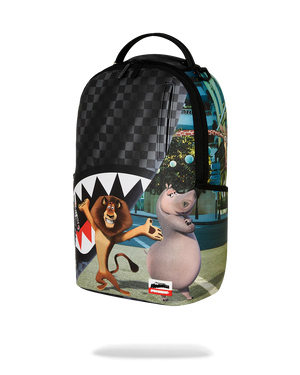 SPRAYGROUND 910B7790NSZ-1 MADAGASCAR ESCAPE TO THE CITY BACKPACK MADAGASCAR NYC Reveal