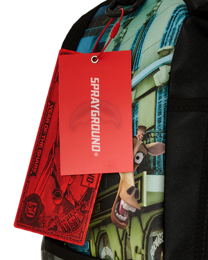 SPRAYGROUND 910B7790NSZ-1 MADAGASCAR ESCAPE TO THE CITY BACKPACK MADAGASCAR NYC Reveal