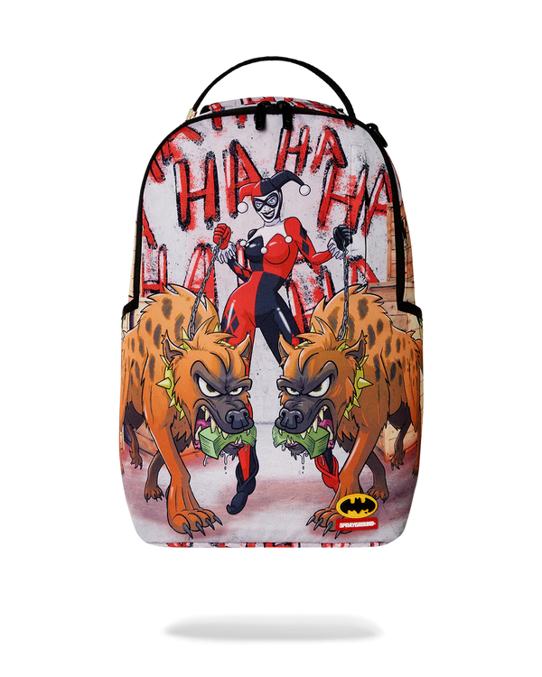 SPRAYGROUND 910B7082NSZ-1 HARLEY QUINN: MASION OF MAYHEM DLXR BACKPACK HARLEY QUINN WITH HYENAS DLXR