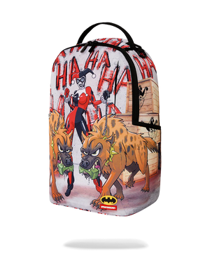 SPRAYGROUND 910B7082NSZ-1 HARLEY QUINN: MASION OF MAYHEM DLXR BACKPACK HARLEY QUINN WITH HYENAS DLXR