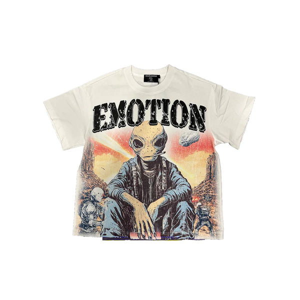 MIXED EMOTION “Invasion” Tee WHT / S Designers Closet