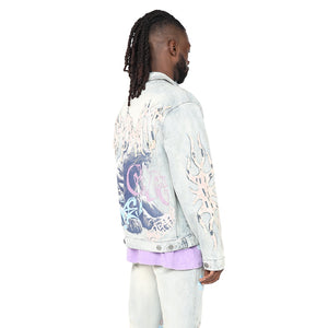 SMOKE RISE JJ25146 Dystopia Denim Jacket Designers Closet