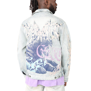 SMOKE RISE JJ25146 Dystopia Denim Jacket Designers Closet