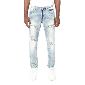 SMOKE RISE JP25102 Vintage Washed Jeans