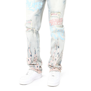 SMOKE RISE JP25146 Dystopia Fashion Jean