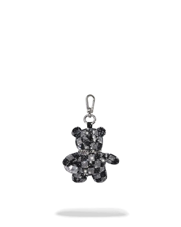 SPRAYGROUND 910K8352NSZ-1 DIAMOND HEIST BEAR CUB KEYCHAIN Designers Closet