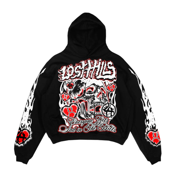 LOST HILLS LHSBHOODY009BLK Lost Hills Sad Boys Hoody  Designers Closet