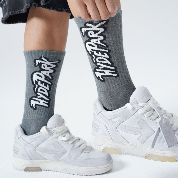 HYDE PARK LOGO-INTARSIA-1 Logo Intarsia Sock