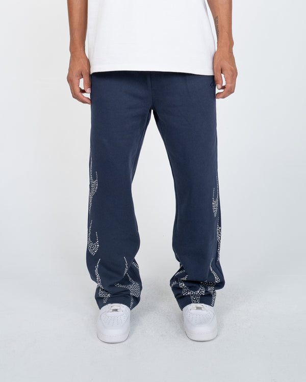 EPTM. EP12443 Metal Flame Pants NAVY Designers Closet