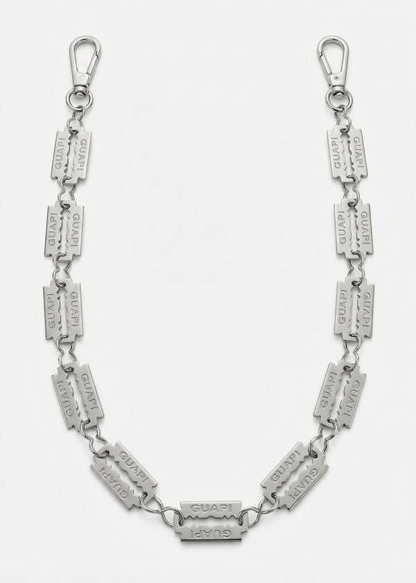 GUAPI METAL-BLADE-JEANS-CH Metal Blade Jeans Chain OS Designers Closet