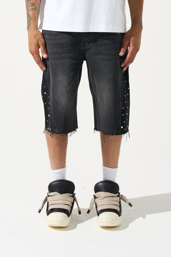 SERENEDE OBSIDIAN-1 OBSIDIAN Denim Shorts