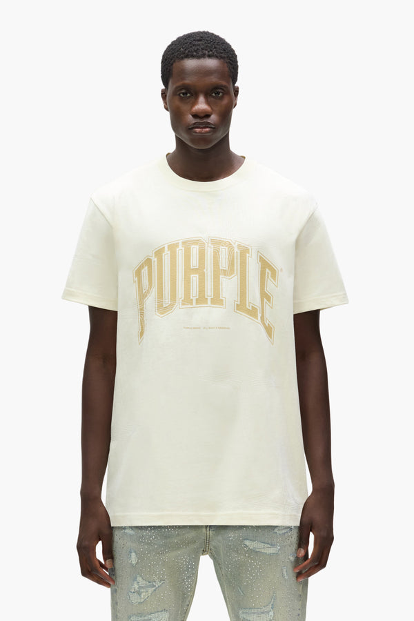 PURPLE BRAND P117-QTTJ825 HWT JERSEY SS TEE WHITE