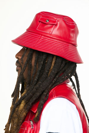 PHEELINGS PH-SS24-92 Float On Bucket Hat (RED)  Designers Closet