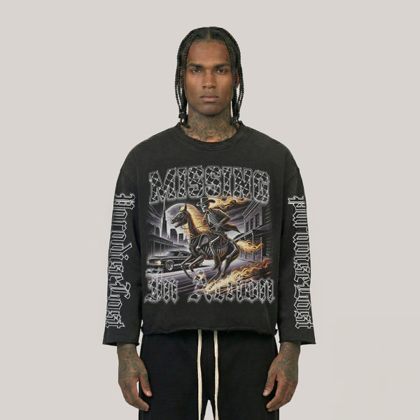 PARADISE LOST PL00794 OUTLAW LONG SLEEVE BLACK S / BLACK Designers Closet