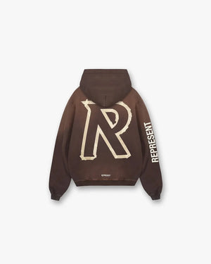 REPRESENT MLM4214-232 Masking Tape Initial Hoodie Designers Closet