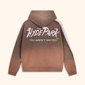 HYDE PARK RACE-TO-THE-TOP-HOOD RACE-TO-THE-TOP-HOODIE BROWN / S Designers Closet