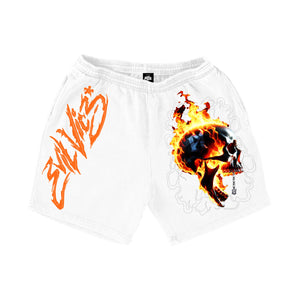 EVIL VICE S25-37 THREAD SKULL Shorts