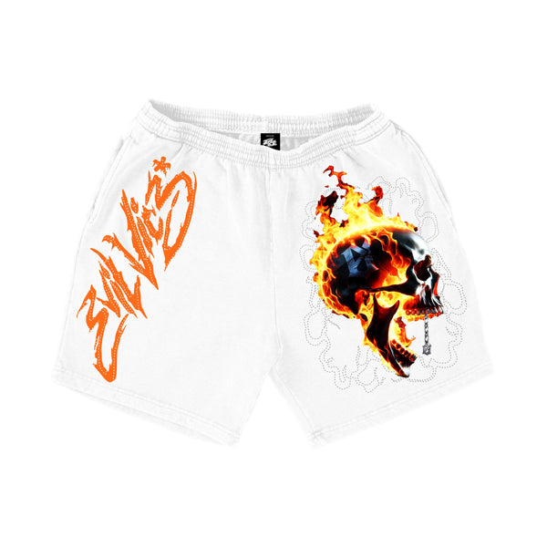 EVIL VICE S25-37 THREAD SKULL Shorts