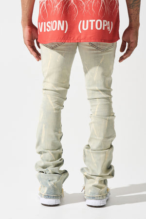 SERENEDE SU-2 Sulfur Stacked Jeans