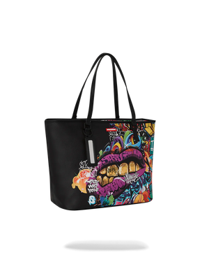 SPRAYGROUND 910T6832NSZ-HALF GRAF LIPS TOTE Designers Closet