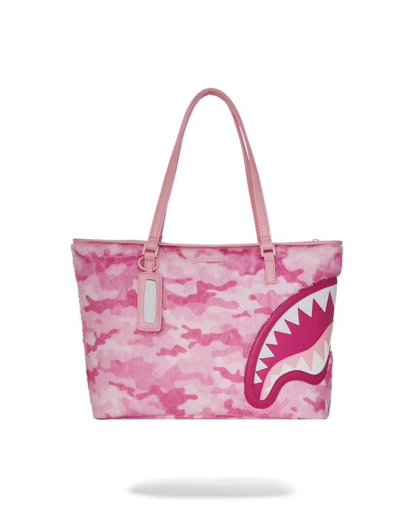 SPRAYGROUND 910T6868NSZ-FURRROCIOUS IN PINK TOTE Designers Closet