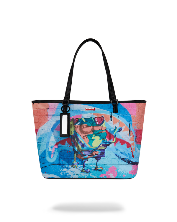 SPRAYGROUND 910T8196NSZ-1 PAINTED SPONGEBOB TOTE AST