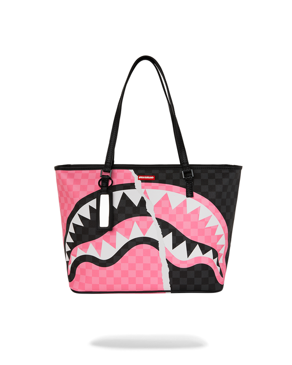 SPRAYGROUND 910T8278NSZ-1 VENOM CRUSH PINK AND BLACK TEAR SIP Tote