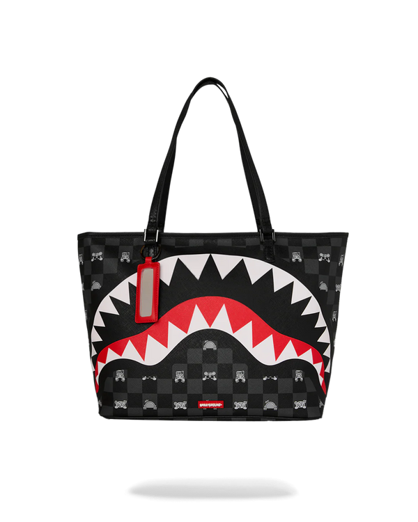 SPRAYGROUND 910T8916NSZ-1 SHARK MOB HIDEOUT Tote