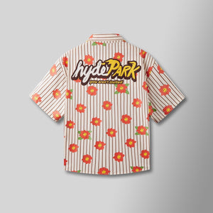 HYDE PARK THE-WEEKEND-BLENDER- The Weekend Blender Button-Up RED/LMN / S Designers Closet