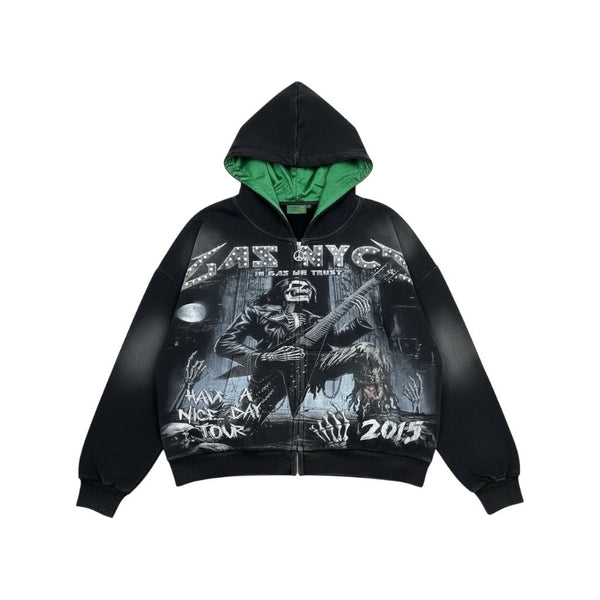 GAS NYC TOUR HOODIE Tour Hoodie BLACK