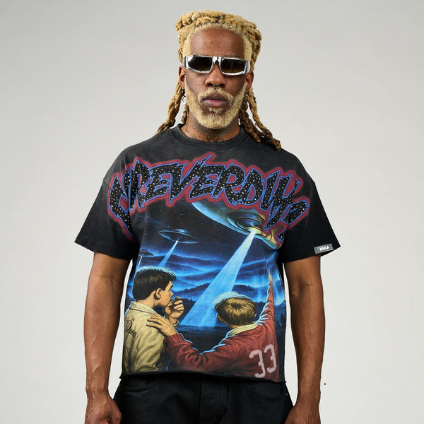 DUAA UFO INVASION 2 TEE SHIRT BLK BLK / S Designers Closet