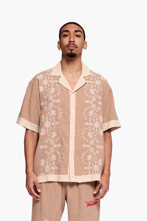 VALABASAS VLBS-VBD1-1010 Milan Button Down BROWN / S Designers Closet