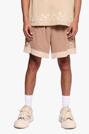 VALABASAS VLBS-VSH2-1008 Rome Shorts BROWN / S Designers Closet