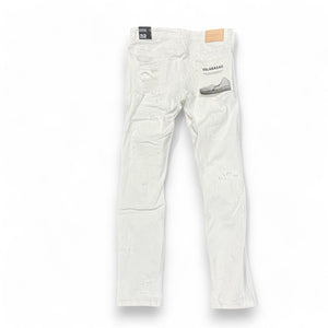 VALABASAS VLBS23101623-1 Tearaway White Skinny Jeans Designers Closet