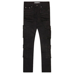 VALABASAS VLBS-VJ2-1002-1 General Black Washed Skinny Pants