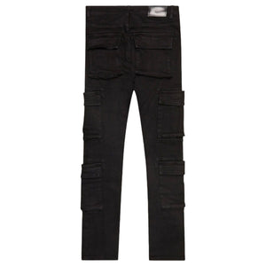 VALABASAS VLBS-VJ2-1002-1 General Black Washed Skinny Pants