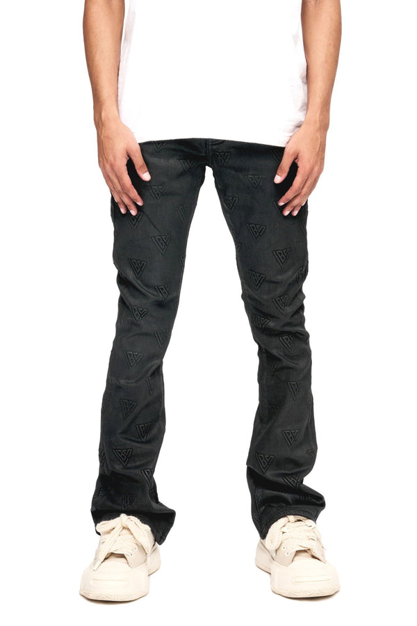 VALABASAS VLBS-VJ3-1017 Tagged Stacked Flare Jean Wax