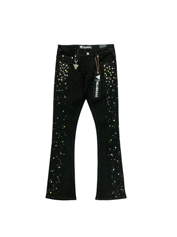 VALABASAS VLBS-VJ3-1025R Shine Stacked Denim BLK