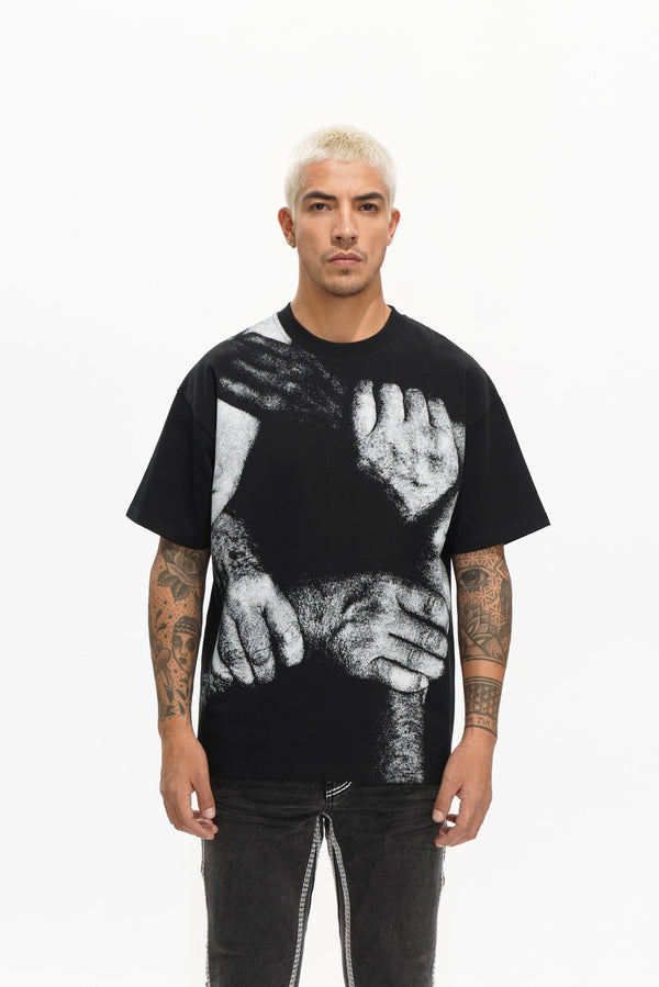 VALABASAS VLBS-VT1-1074 EXIST TEE BLK BLK / S Designers Closet