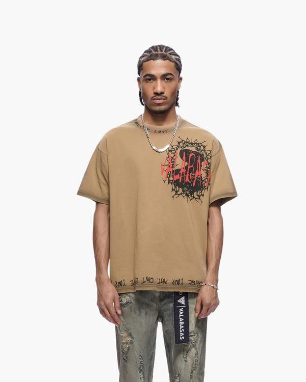 VALABASAS VLBS-VT1-1088 ESCAPE TEE KHA KHA / S Designers Closet