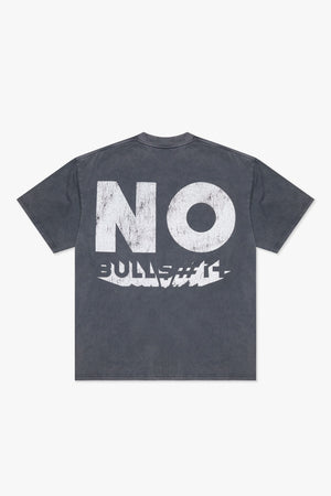 VALABASAS VLBS-VT4-1011 "NO BULL" VINTAGE GREY TEE Designers Closet