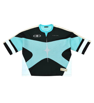 VIE RICHE VR1054 Luxury Sport Jersey BLUE / S Designers Closet