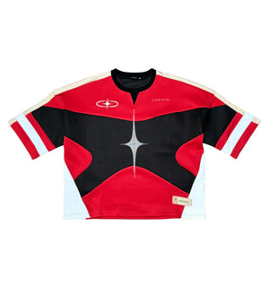 VIE RICHE VR1054 Luxury Sport Jersey RED / S Designers Closet