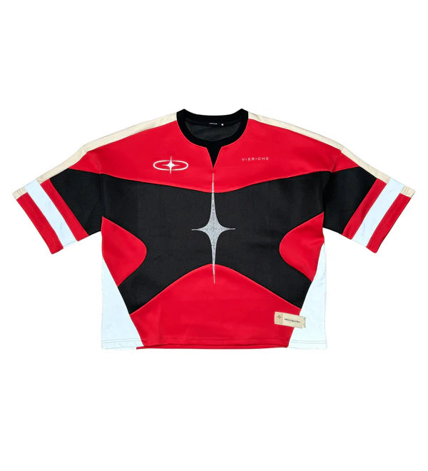 VIE RICHE VR1054 Luxury Sport Jersey RED / S Designers Closet